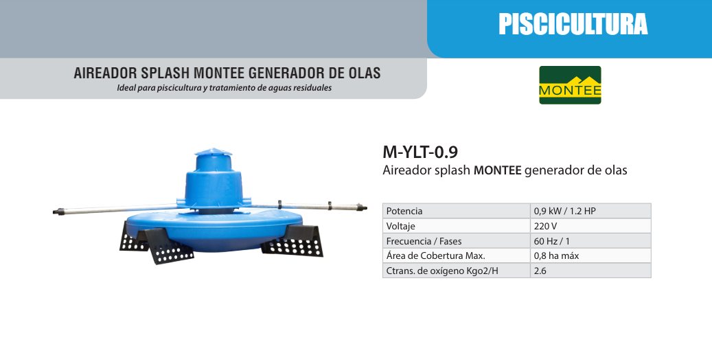 Aireador Generador de Olas por Empuje, MONTEE